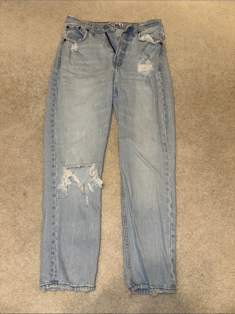 Abercrombie & Fitch The Mom High Rise Curve Love